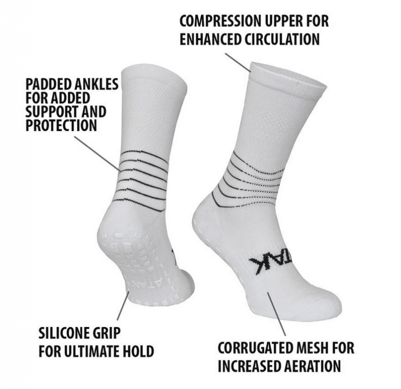 C-grip Socks white details