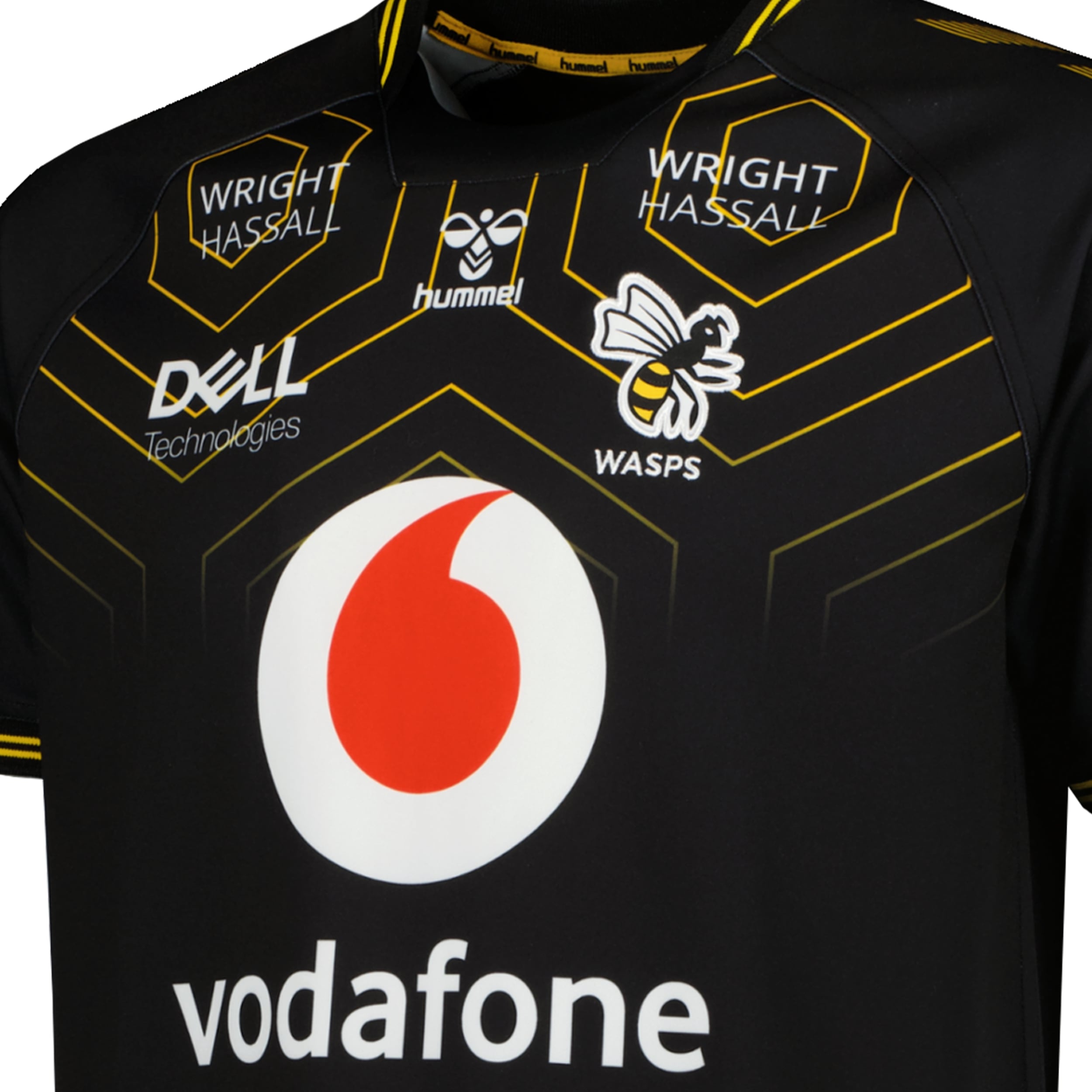 Wasps Rugby Replica Match Shirt Black Zoom Wasps Rugby Replica Match Shirt Black Zoom