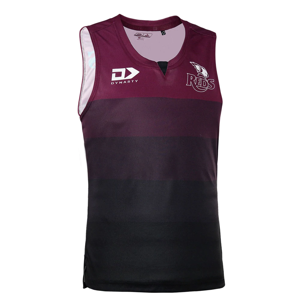 2022 Queensland Reds Mens Training Singlet Side 2022 Queensland Reds Mens Training Singlet Side
