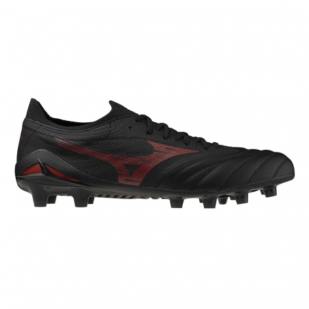 Stock Mizuno Morelia Neo Elite FG football boots in Red/Black 2